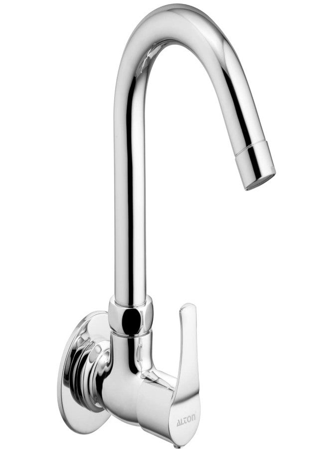 ALTON ESA9265 Brass Sink Cock with Swinging Spout, Chrome Finish - Image 1